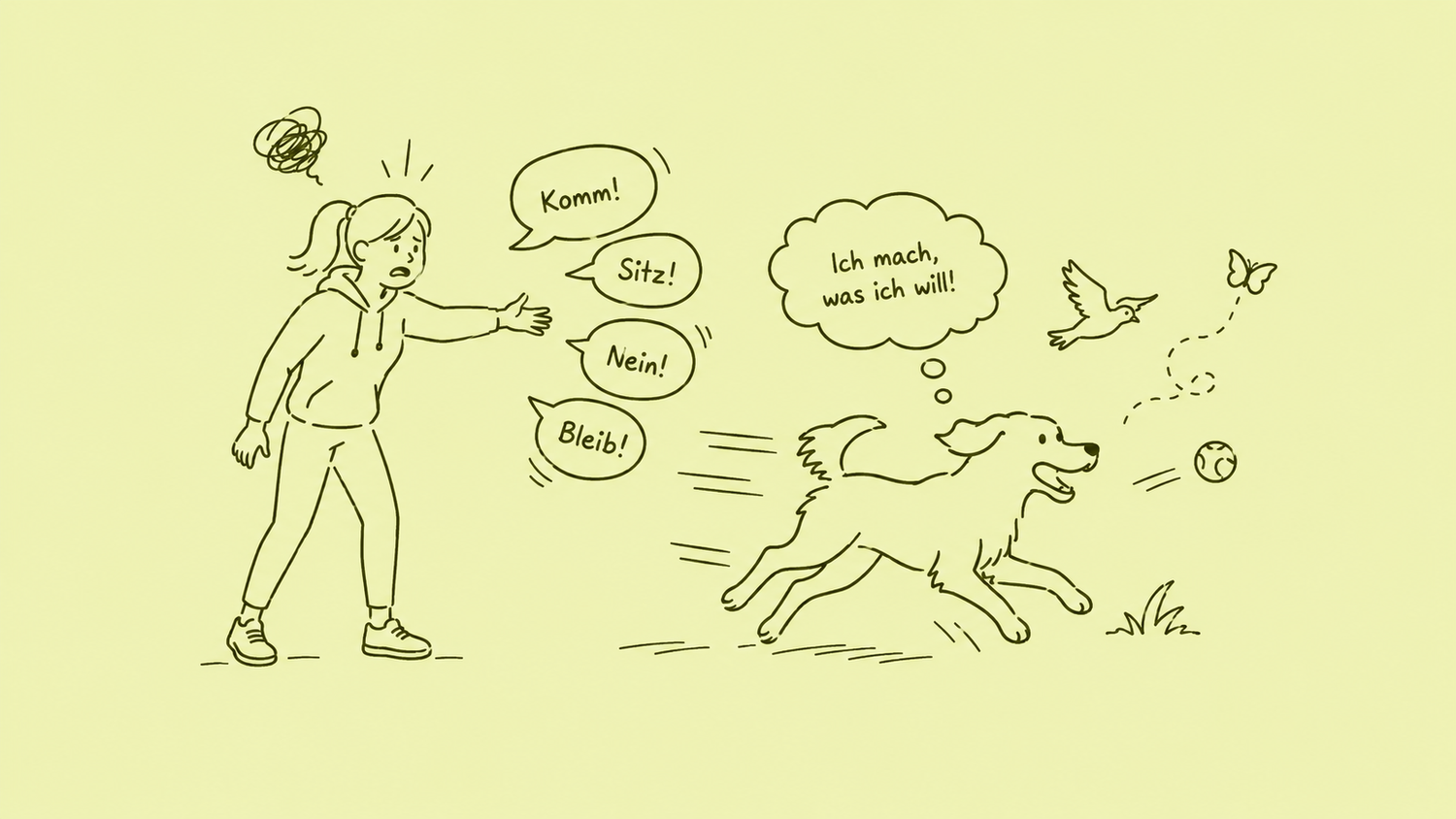 Mein Hund hört nicht auf mich