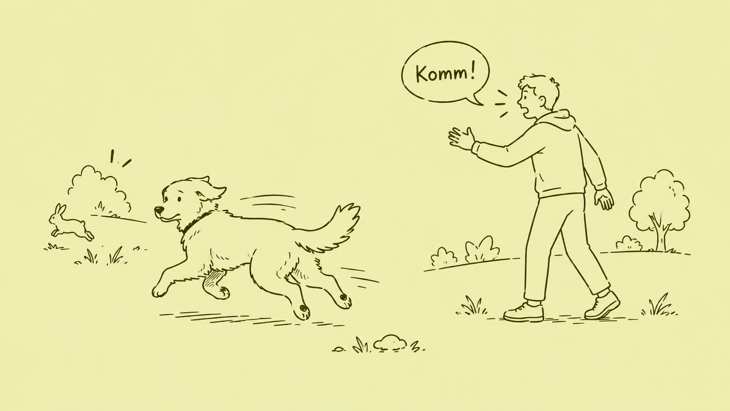 Mein Hund kommt nicht zurück